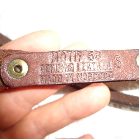 The Territory Ahead Genuine Leather Wrap Belt S Brown Adjustable - Picture 3 of 10